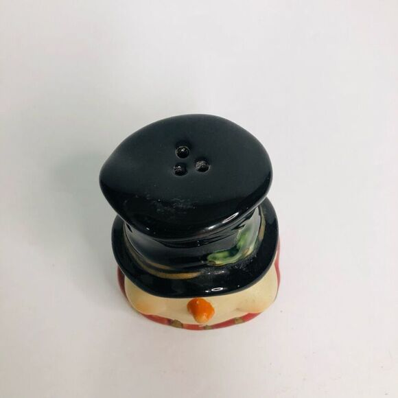 vintage snowman head top hat pepper shaker replacement 3 hole shaker 2.5 inches - Picture 5 of 6